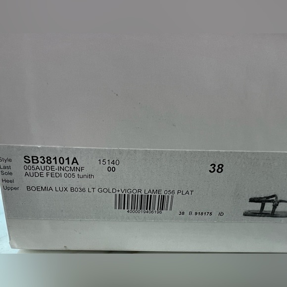 See by Chloe Nola Gold Braided Strap Thong Sandals 8 38 - Picture 5 of 5